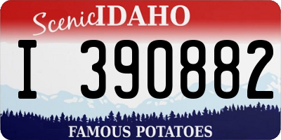 ID license plate I390882