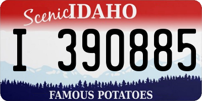 ID license plate I390885