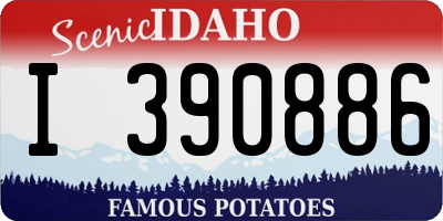 ID license plate I390886