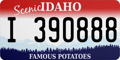 ID license plate I390888