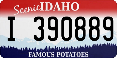 ID license plate I390889