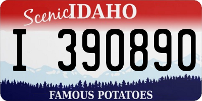 ID license plate I390890