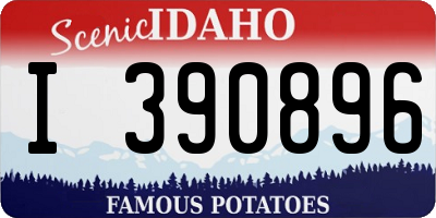 ID license plate I390896
