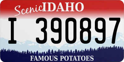 ID license plate I390897