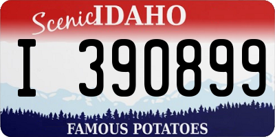 ID license plate I390899