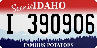 ID license plate I390906