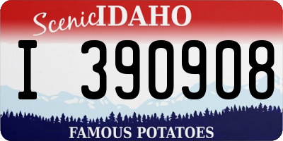 ID license plate I390908