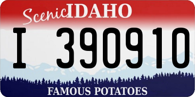 ID license plate I390910