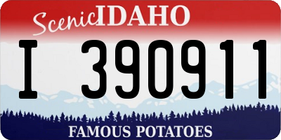 ID license plate I390911