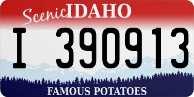 ID license plate I390913