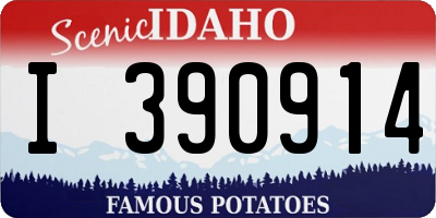 ID license plate I390914