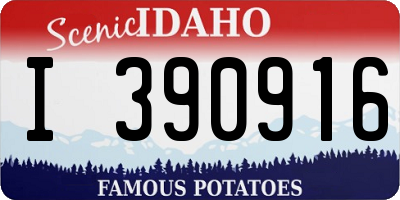 ID license plate I390916