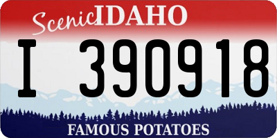 ID license plate I390918