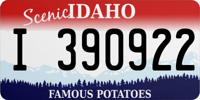 ID license plate I390922