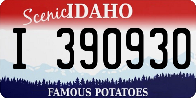 ID license plate I390930