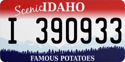 ID license plate I390933