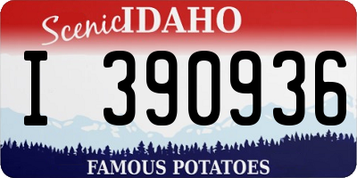 ID license plate I390936