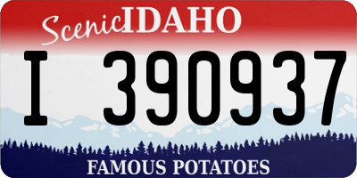 ID license plate I390937