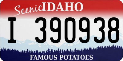 ID license plate I390938