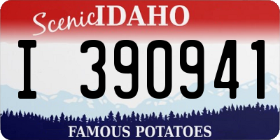 ID license plate I390941