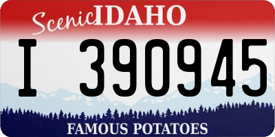 ID license plate I390945