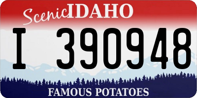 ID license plate I390948