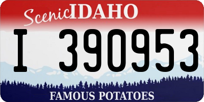 ID license plate I390953