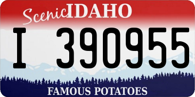 ID license plate I390955