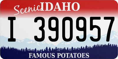 ID license plate I390957