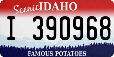 ID license plate I390968