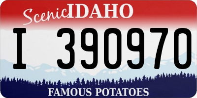 ID license plate I390970