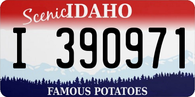 ID license plate I390971
