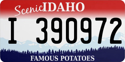 ID license plate I390972