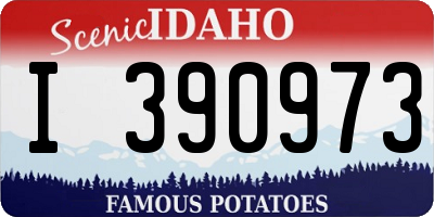 ID license plate I390973