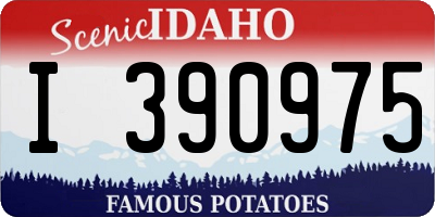 ID license plate I390975