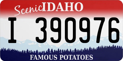 ID license plate I390976