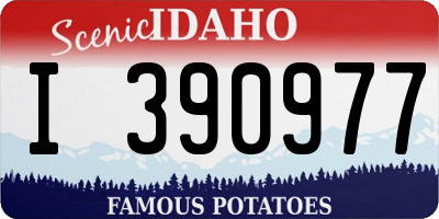 ID license plate I390977
