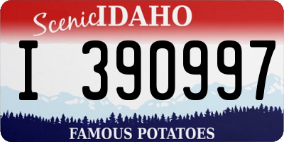 ID license plate I390997