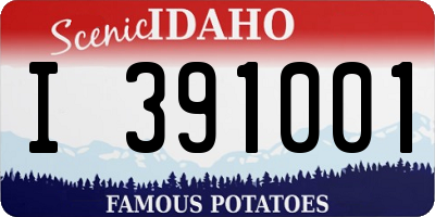 ID license plate I391001