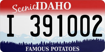 ID license plate I391002