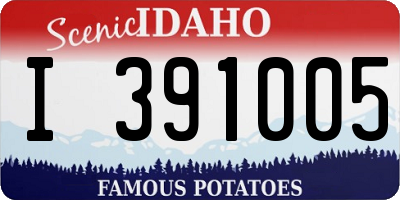 ID license plate I391005