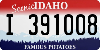 ID license plate I391008