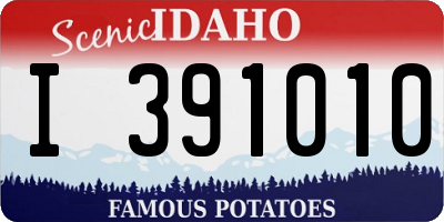 ID license plate I391010