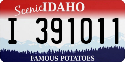 ID license plate I391011