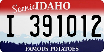 ID license plate I391012