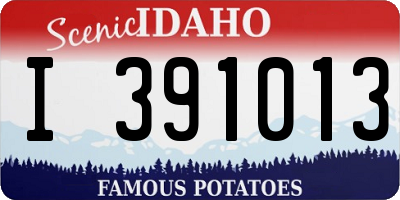 ID license plate I391013