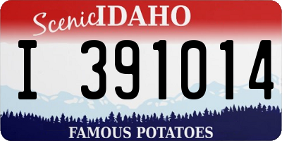 ID license plate I391014