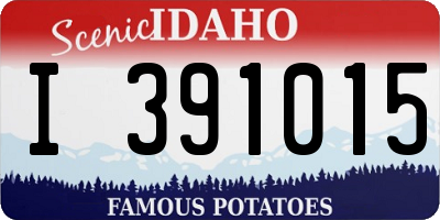 ID license plate I391015