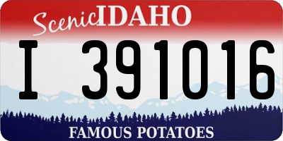 ID license plate I391016