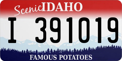 ID license plate I391019
